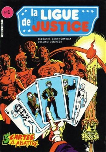 La Ligue de Justice - Serie 2 -Dc Ardit nº1 - 5 cartes  abattre