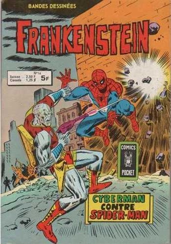 Frankenshtein - Pocket NB nº14 - Cyberman contre Spider-man